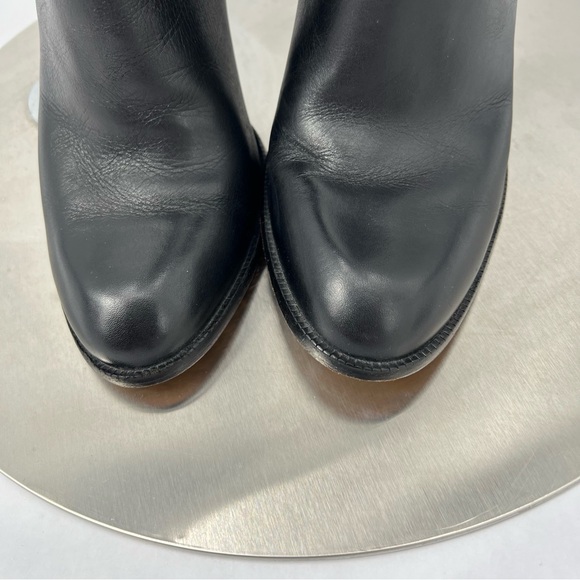 COLE HAAN Air Tall Knee High Boots Sz 10 B Black Leather Side Zipper - Picture 3 of 8